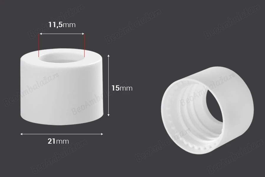 Plastični MAT beli prsten za pipete od 5 do 100 mL-dimenzije_slike