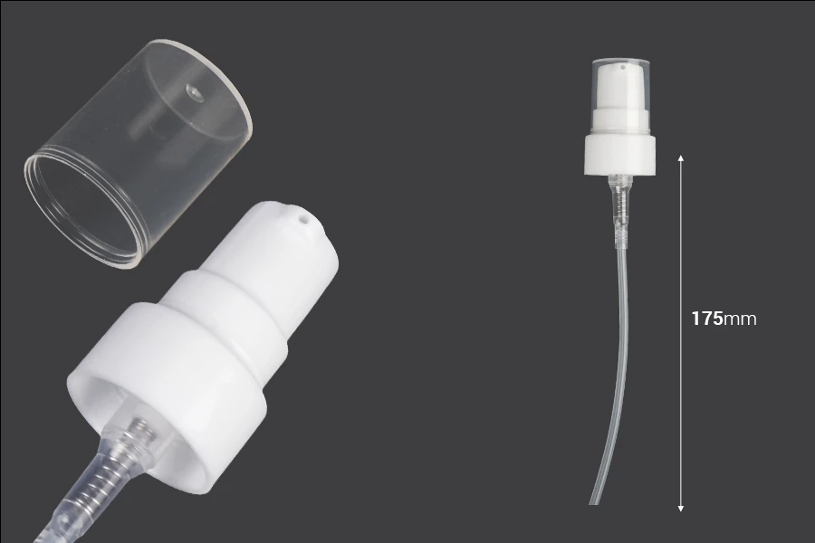 Plastična pumpica za kreme sa zatvaračem, sa Crimp 20 mm sigurnosnim zatvaranjem