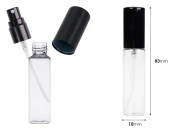 Staklena providna bočica 10mL za parfem sa sprejom i aluminijumskim poklopcem - 6 kom Staklena providna bočica 10mL za parfem sa sprejom i aluminijumskim poklopcem - 6 kom