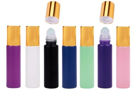 Staklena roll-on bočica 10mL sa staklenom kuglicom, u raznim MAT bojama-1