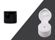 Plastični flip top zatvarač PP20 u crnoj ili beloj boji