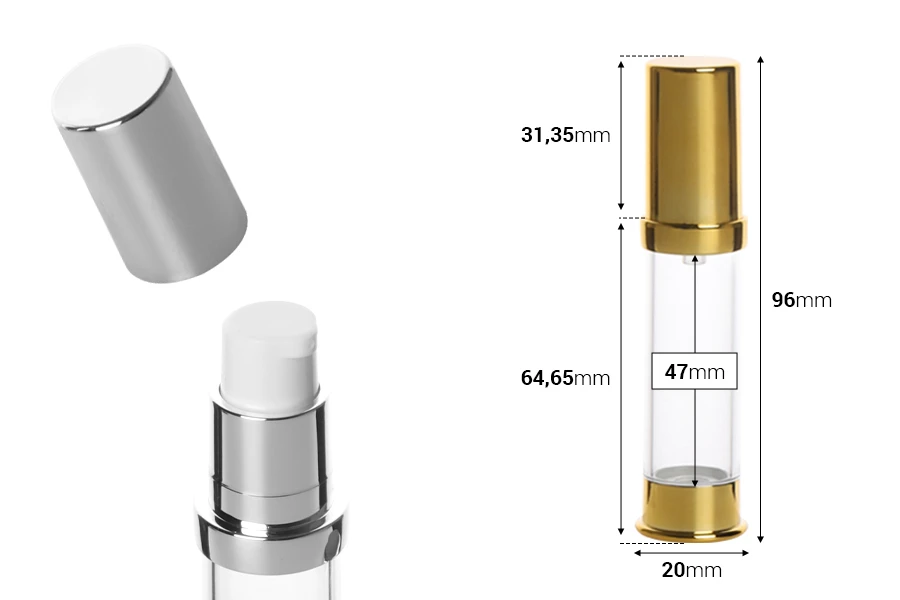 Airless akrilna bočica 10mL za kreme - 12 kom Airless akrilna bočica 10mL za kreme - 12 kom-dimenzije_slike