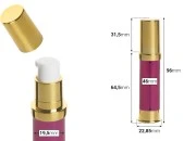 Airless akrilna roze bočica 10mL za kreme - 12 kom Airless akrilna roze bočica 10mL za kreme - 12 kom