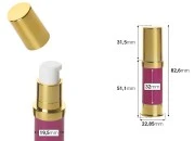 Airless akrilna zlatno-roze bočica 5mL za kreme - 12 kom Airless akrilna zlatno-roze bočica 5mL za kreme - 12 kom