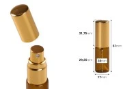 Staklena braon bočica 5mL za parfeme, sa sprejom i aluminijumskim zatvaračem - 6 kom Staklena braon bočica 5mL za parfeme, sa sprejom i aluminijumskim zatvaračem - 6 kom