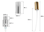 Aluminijumska pumpica PP18 za kreme sa spoljnom oprugom, više boja Aluminijumska pumpica PP18 za kreme sa spoljnom oprugom, više boja