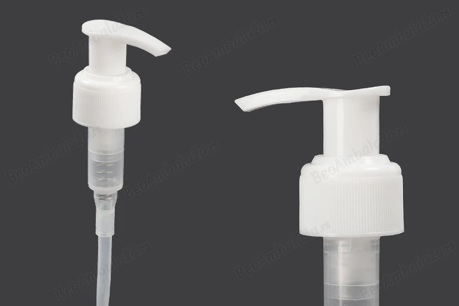 Plastična bela pumpica 24/410 za kreme, losione ili šampone sa zaštitnim mehanizmom-slika_proizvoda