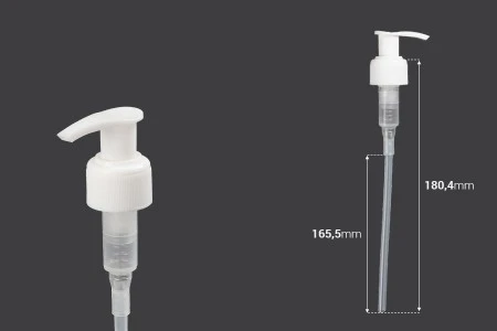 Plastična bela pumpica 24/410 za kreme, losione ili šampone sa zaštitnim mehanizmom-2