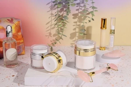 Airless plastična teglica 50mL za kremu sa providnim zatvaračem-5