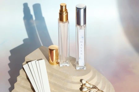 Bočica 10mL staklena, četvrtasta, sa poklopcem i aluminijumskim sprejom-3