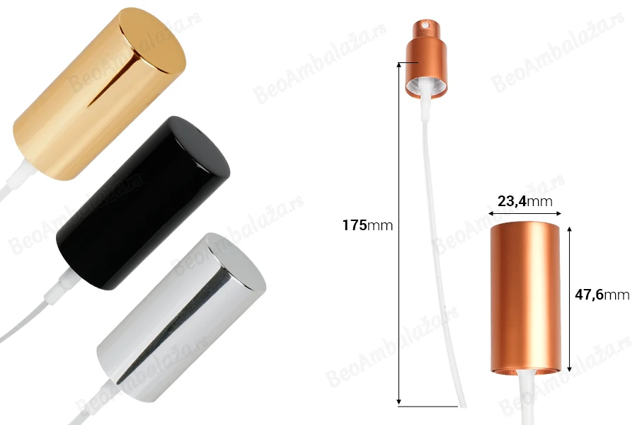 Aluminijumski sprej PP18/410 za bočice za etarska ulja-dimenzije_slike