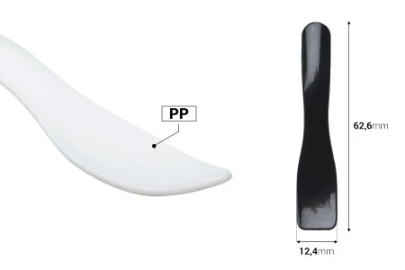 Plastična spatula za kreme (PP) 62,6 mm u beloj ili crnoj boji - 50 kom-2