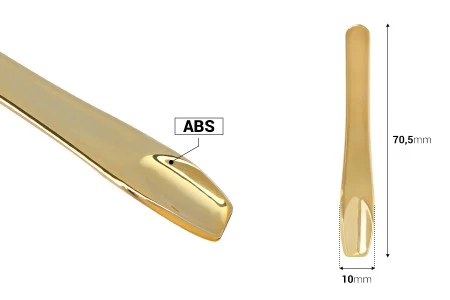 Plastična spatula za kreme (ABS) 70,5 mm u zlatnoj boji - 24 kom-2