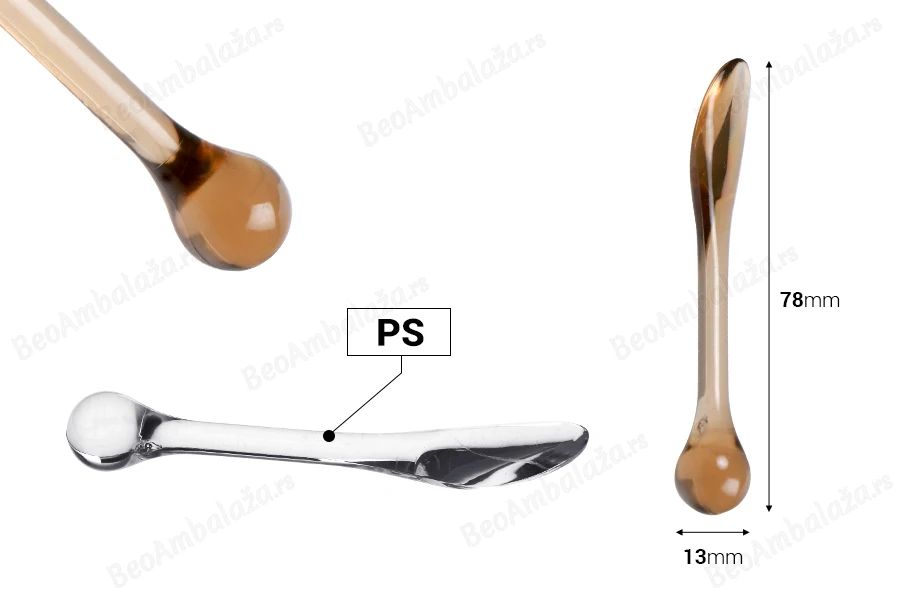 Plastična spatula za kreme (PS) 78 mm sa okruglim krajem - 50 kom-dimenzije_slike