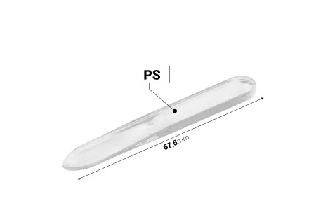 Plastična providna spatula za kreme (PS) 67,5 mm - 50 kom-5