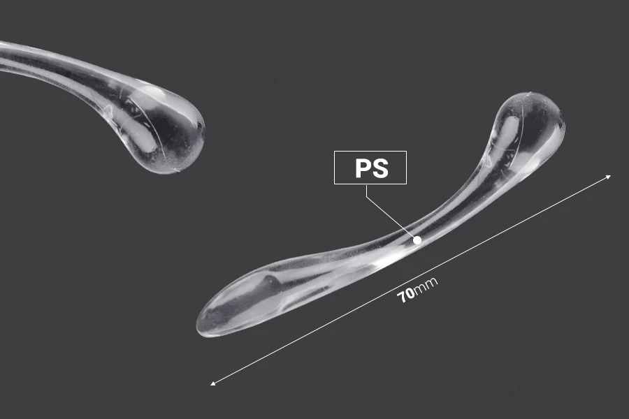 Plastična providna spatula za kreme (PS) 70 mm - 50 kom-dimenzije_slike
