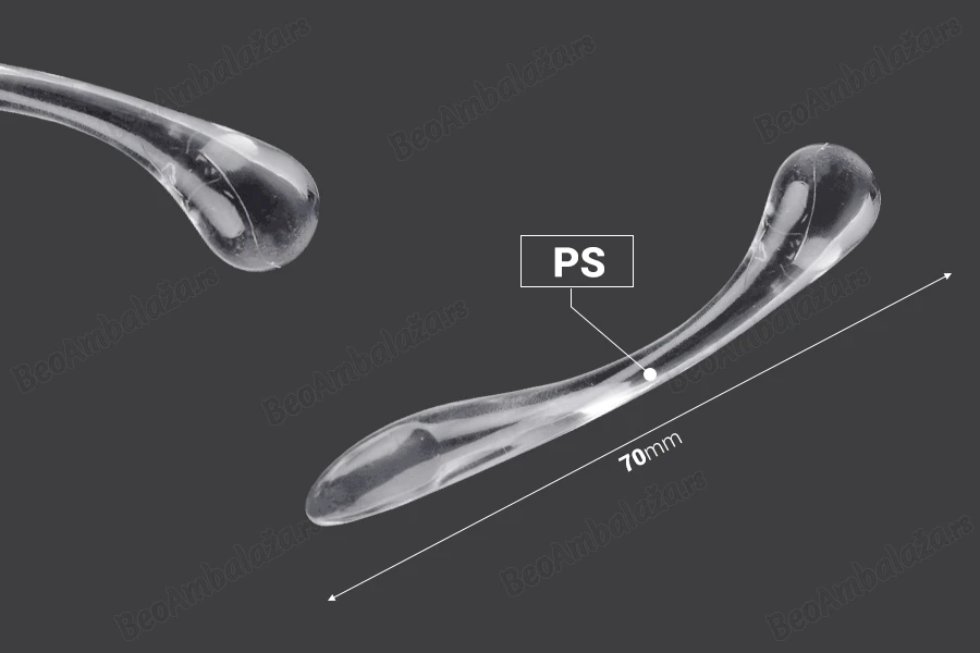 Plastična providna spatula za kreme (PS) 70 mm - 50 kom-dimenzije_slike