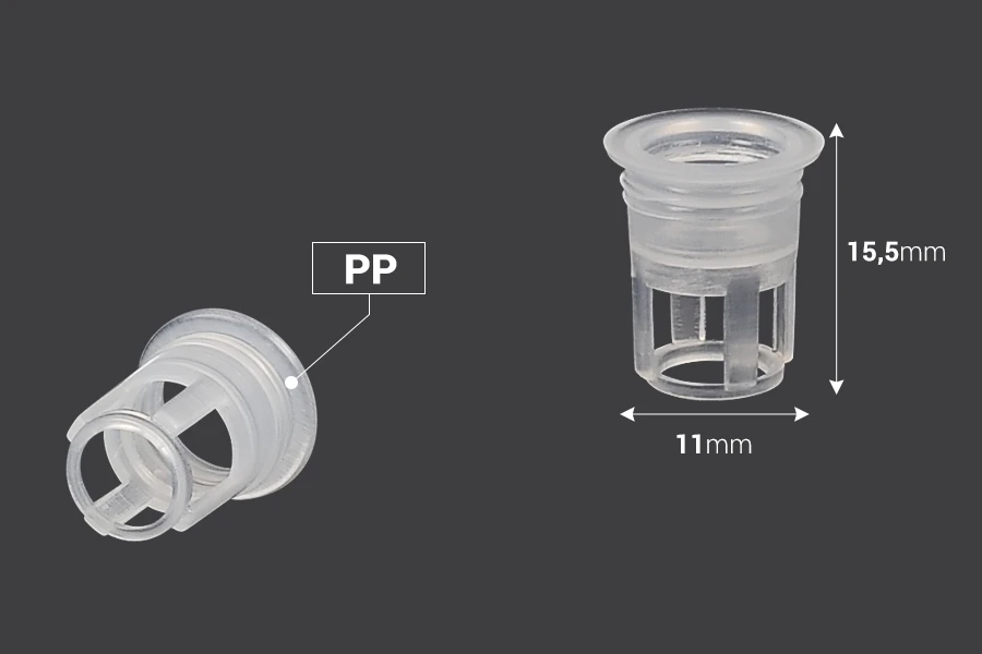 Plastični unutrašnji regulator toka za bočice za etarska ulja sa grlom PP18 - 50 kom