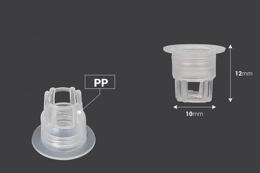 Plastični unutrašnji regulator toka za bočice za serum 22-1569 - 50 kom-dimenzije_slike