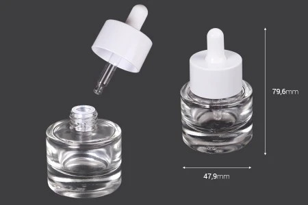 Staklena bočica 20 mL sa pipetom i drenažnim elementom-2