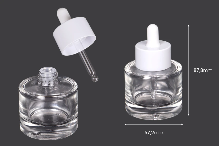 Staklena bočica 50 mL sa pipetom i drenažnim elementom Staklena bočica 50 mL sa pipetom i drenažnim elementom