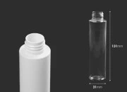 PET providna ili bela flašica 100mL (PP24), bez zatvarača - 12 kom PET providna ili bela flašica 100mL (PP24), bez zatvarača - 12 kom-dimenzije_slike