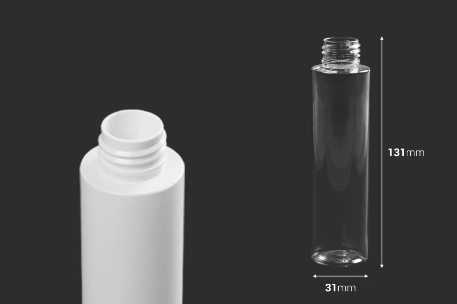 PET providna ili bela flašica 100mL (PP24), bez zatvarača - 12 kom PET providna ili bela flašica 100mL (PP24), bez zatvarača - 12 kom-dimenzije_slike