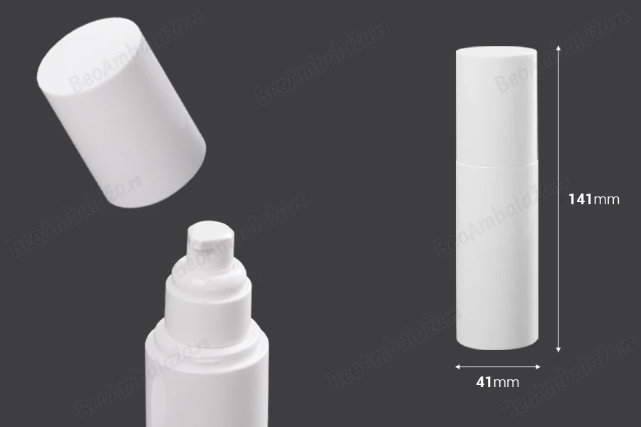 Plastična bočica od 100mL sa pumpicom za kreme (PP20) i zatvaračem-dimenzije_slike