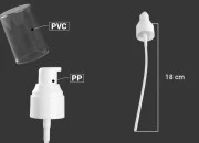 Plastična bela pumpica PP24 za kreme i ulja sa providnim zatvaračem Plastična bela pumpica PP24 za kreme i ulja sa providnim zatvaračem-dimenzije_slike