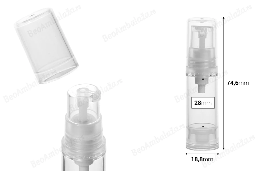 Airless akrilna bočica 5mL za kreme - 12 kom-dimenzije_slike