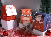 Božićna poklon kutijica sa ručkom 100x90x125 mm - 25 kom-grupa_slika