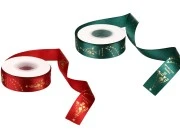 Božićna traka 25mm x 22,86m, dostupna u crvenoj i zelenoj boji-slika_proizvoda