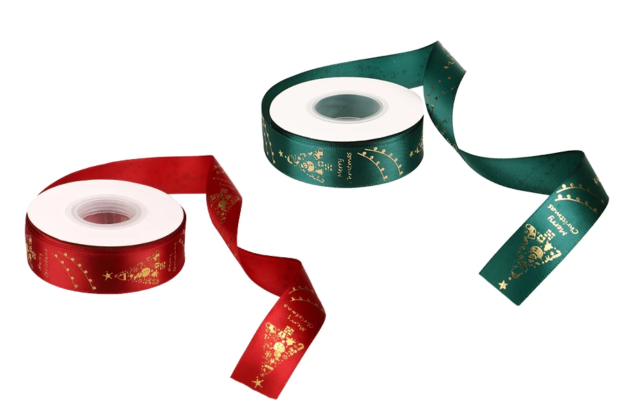 Božićna traka 25mm x 22,86m, dostupna u crvenoj i zelenoj boji-slika_proizvoda