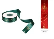 Božićna traka 25mm x 22,86m, dostupna u crvenoj i zelenoj boji-dimenzije_slike
