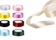 Satenska Božićna traka širine 25mm za dekoraciju u više boja - 22,8m-slika_proizvoda