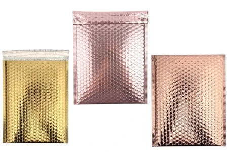 Koverta sa pucketavom folijom 21x29cm, u sjajno zlatnoj ili roze boji - 10 kom-slika_proizvoda