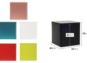 Četvrtasta metalna kutija za odlaganje 85x85x85mm, više boja