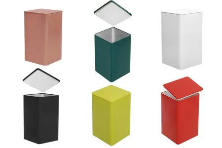 Četvrtasta metalna kutija za odlaganje 85x85x150mm, više boja-1