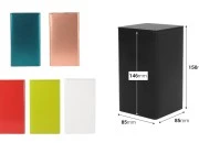 Četvrtasta metalna kutija za odlaganje 85x85x150mm, više boja