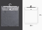 Plastične kese 22x31cm sa vešalicom - 50 kom Plastične kese 22x31cm sa vešalicom - 50 kom