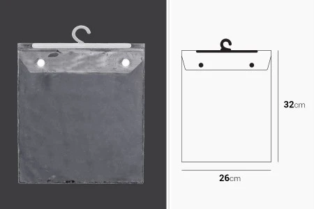 Plastične kese 26x32cm sa vešalicom - 25 kom-2