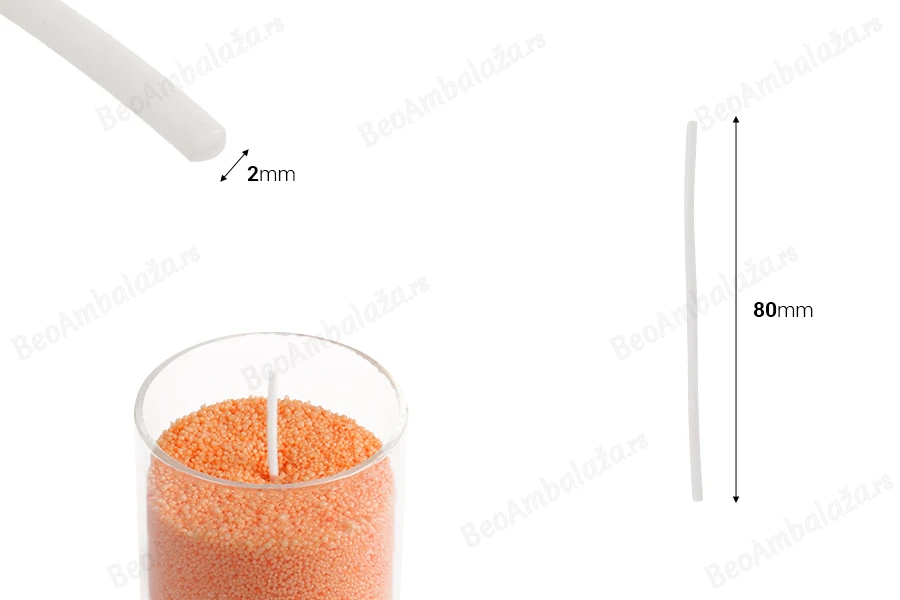 Fitilji obloženi sojinim voskom za peščane sveće (2x80 mm) - 50 kom-dimenzije_slike