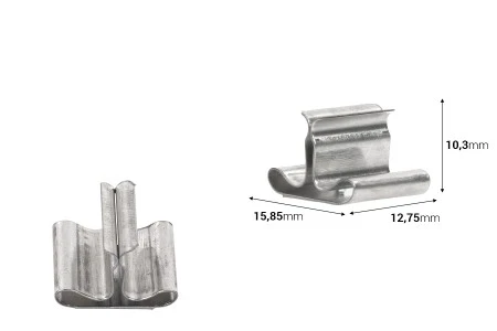Metalne osnove za drvene fitilje - 25 kom-2