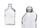 Staklena pljosnata obla flaša 200mL - 40 kom