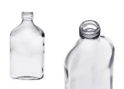 Staklena pljosnata obla flaša 200mL - 40 kom Staklena pljosnata obla flaša 200mL - 40 kom