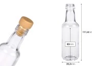 Staklena minijaturna bočica 50mL Staklena minijaturna bočica 50mL