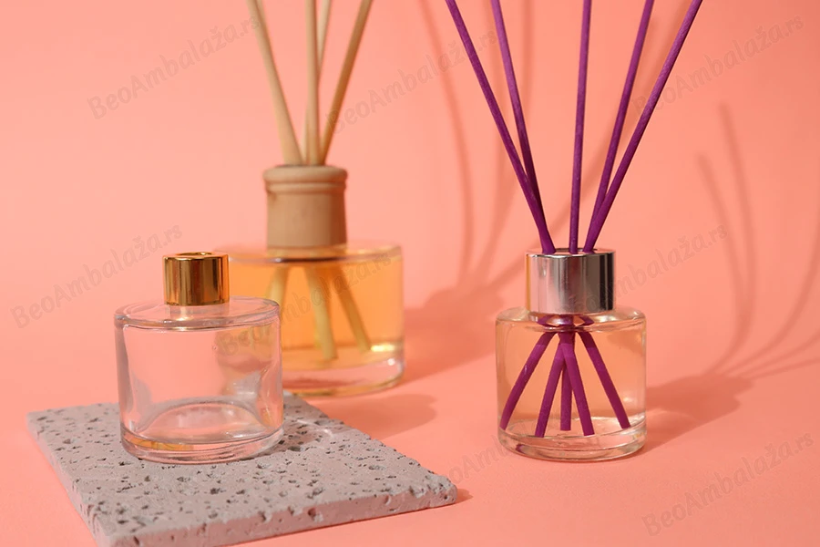 Staklena cilindrična bočica 50mL, pogodna za osveživač prostora-grupa_slika