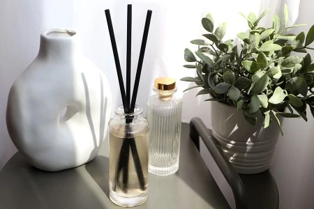 Staklena providna dekorativna bočica 150mL, pogodna za osveživač prostora-6