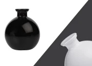Staklena bočica 250 mL bele boje i sfernog oblika za osveživač prostora Staklena bočica 250 mL bele boje i sfernog oblika za osveživač prostora