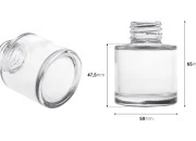 Staklena cilindrična bočica 50mL, pogodna za osveživače prostora Staklena cilindrična bočica 50mL, pogodna za osveživače prostora